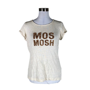 Naisten Mos Mosh - T-paita, koko 36 - Beige (1)