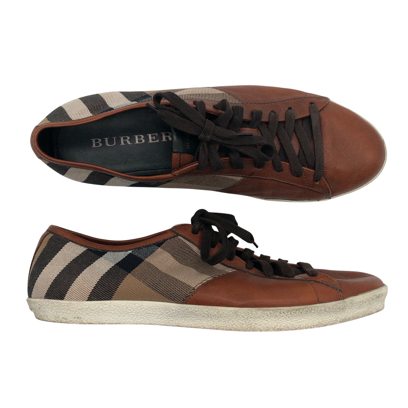 Miesten Burberry - Tennarit, koko 44 - Ruskea (1)