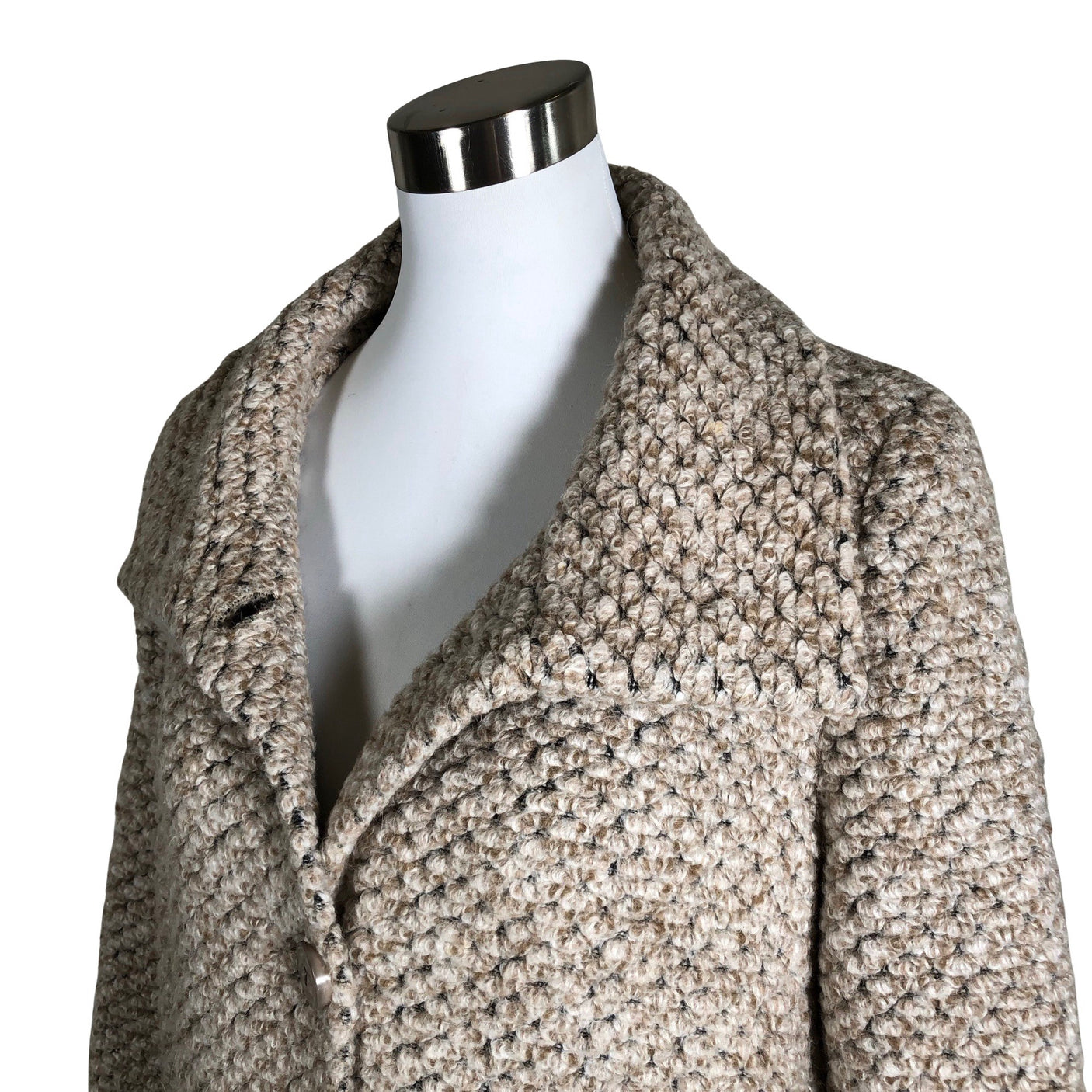 Naisten Milo - Villakangastakki, koko 38 - Beige (3)