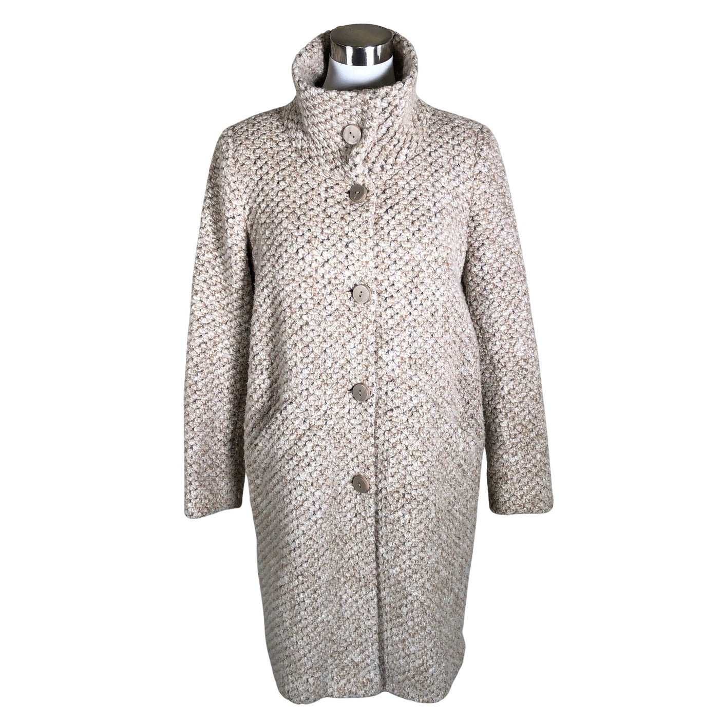 Naisten Milo - Villakangastakki, koko 38 - Beige (1)
