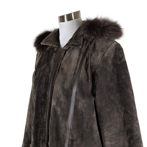 Naisten Jofama - Nahkatakki, koko 36 - Ruskea (3)