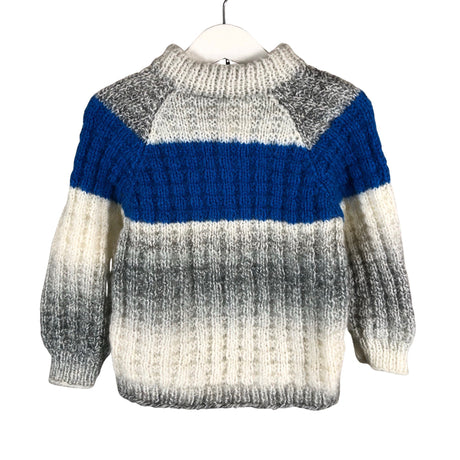 Poikien Handmade - Neulepaita, koko 98 - 104 - Sininen ()