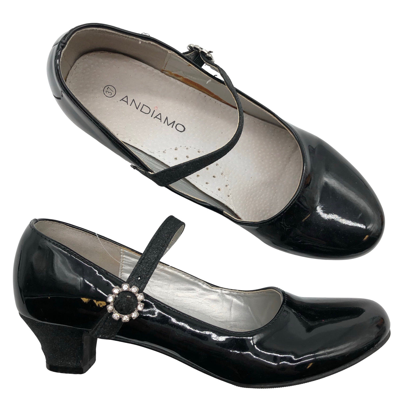 Tyttöjen Andiamo - Juhlakorkokengät, koko 37 - Musta (1)