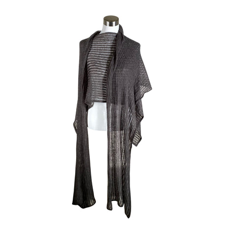 Naisten Your Face - Poncho, koko One size - Harmaa (2)