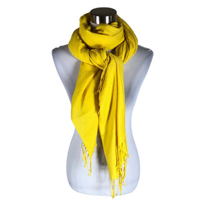 Naisten Pashmina - Huivi, koko Maxi - Keltainen (1)