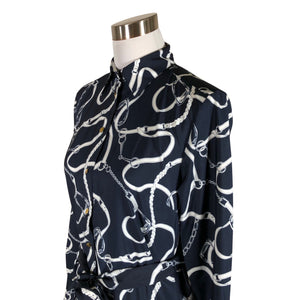 Naisten Lauren Ralph Lauren - Sifonkimekko, koko 36 - Sininen (3)