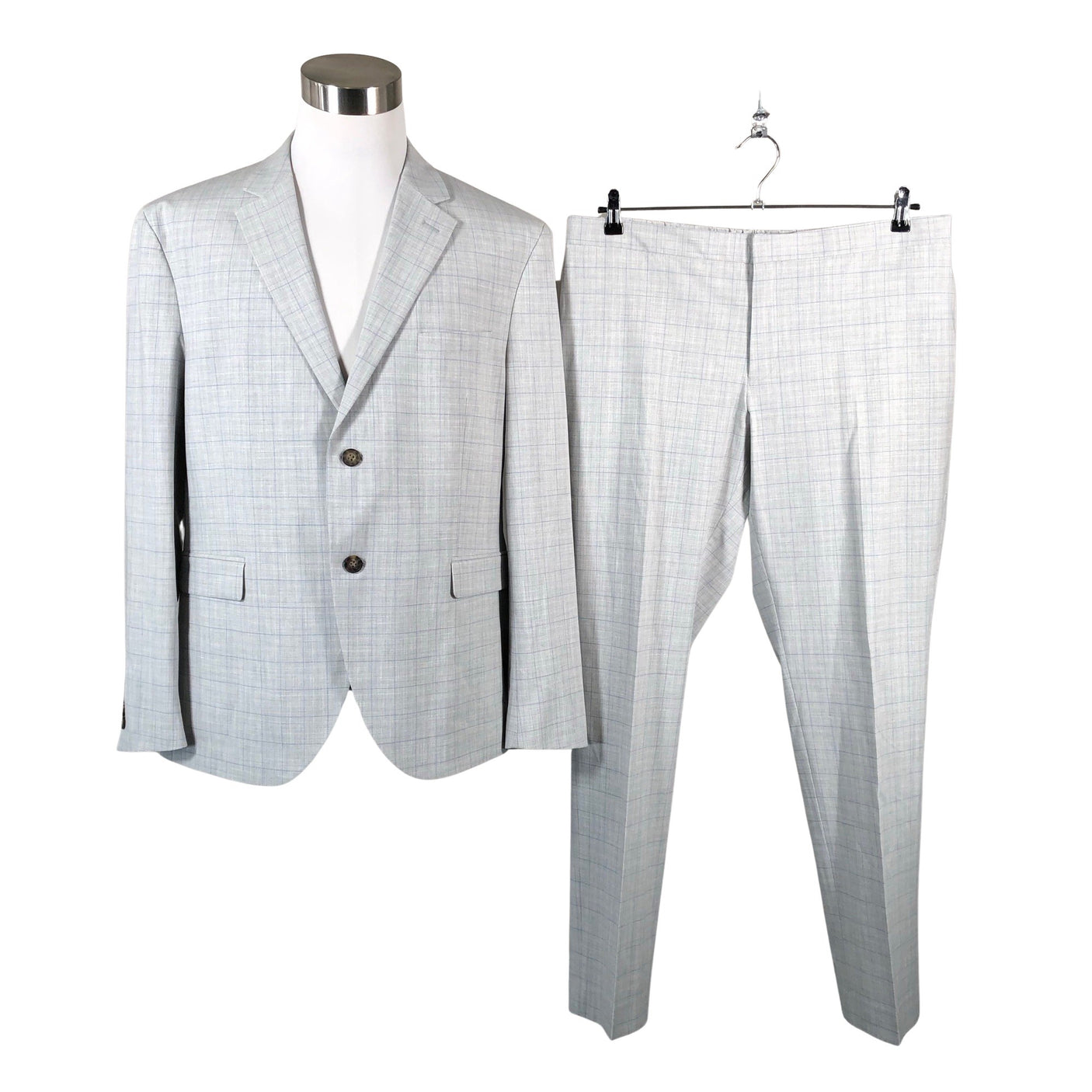 Miesten Isaac Dewhirst - Puku, koko XXXL - Harmaa (1)