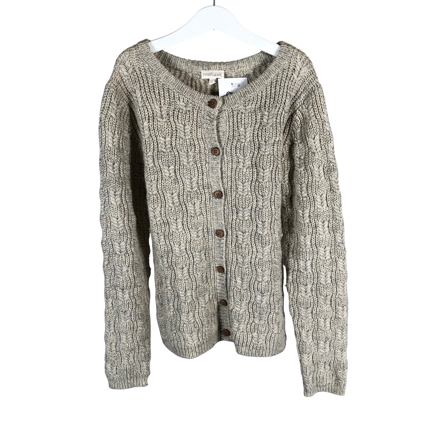 Tyttöjen POMPdeLUX - Neuletakki, koko 134 - 140 - Harmaa (1)