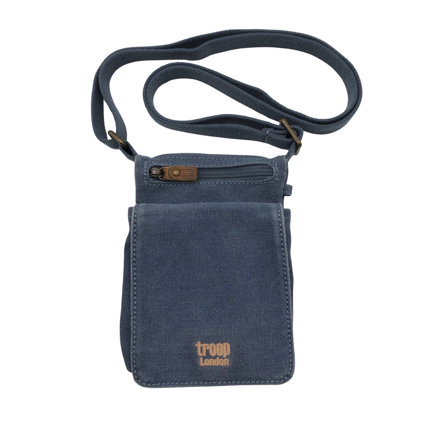 Unisex Troop London - Olkalaukku, koko Mini - Sininen (1)