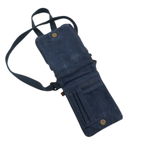 Unisex Troop London - Olkalaukku, koko Mini - Sininen (2)