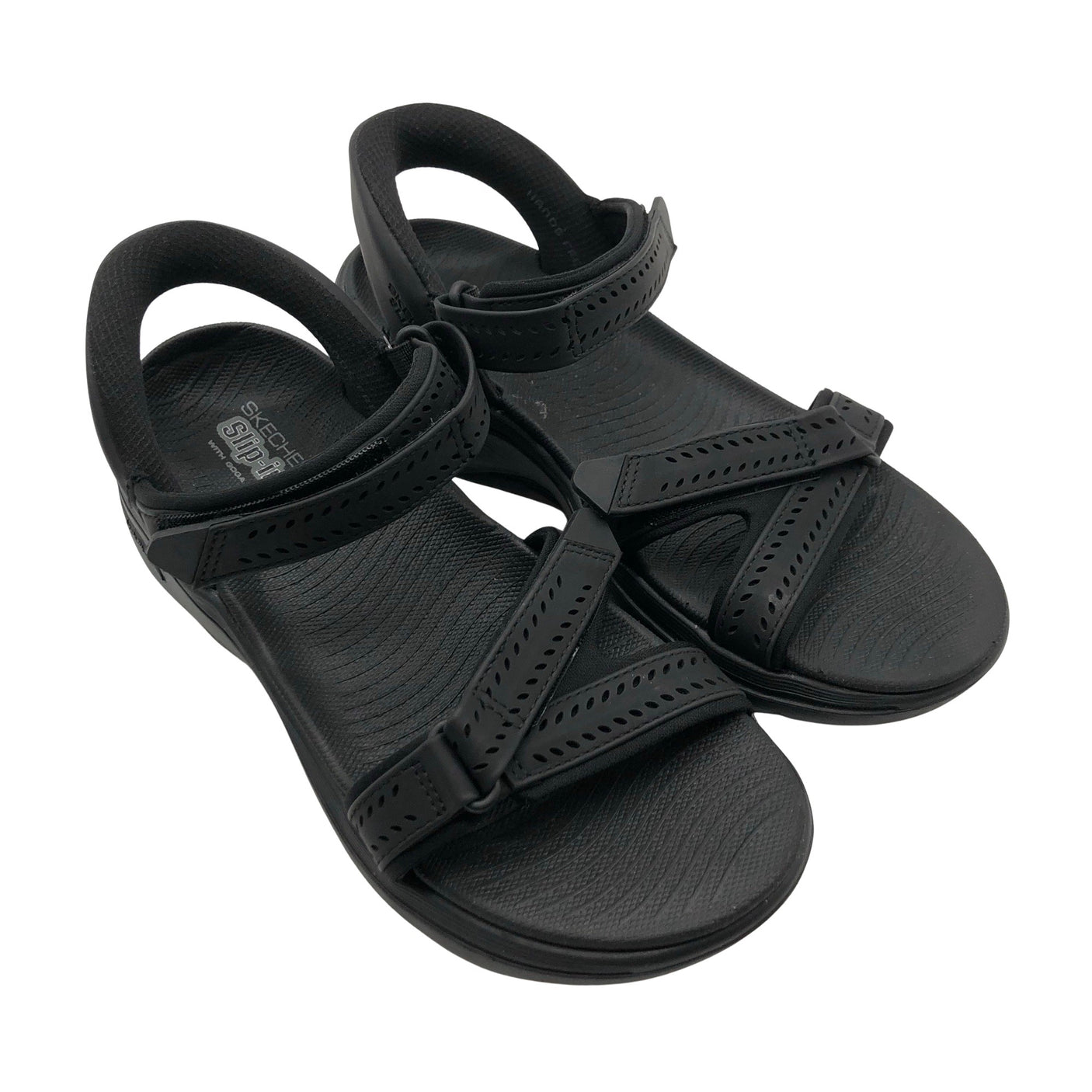 Naisten Skechers - Sandaalit, koko 37 - Musta (2)