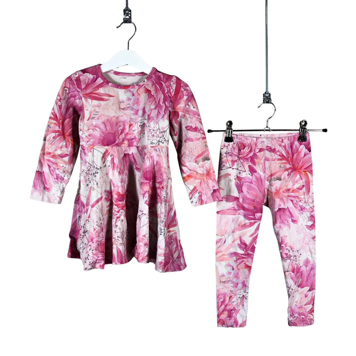 Tyttöjen Metsola - Trikoomekko, koko 98 - 104 - Pinkki (1)
