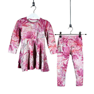 Tyttöjen Metsola - Trikoomekko, koko 98 - 104 - Pinkki (1)