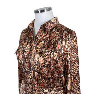 Naisten Karen Millen - Sifonkimekko, koko 44 - Ruskea (3)