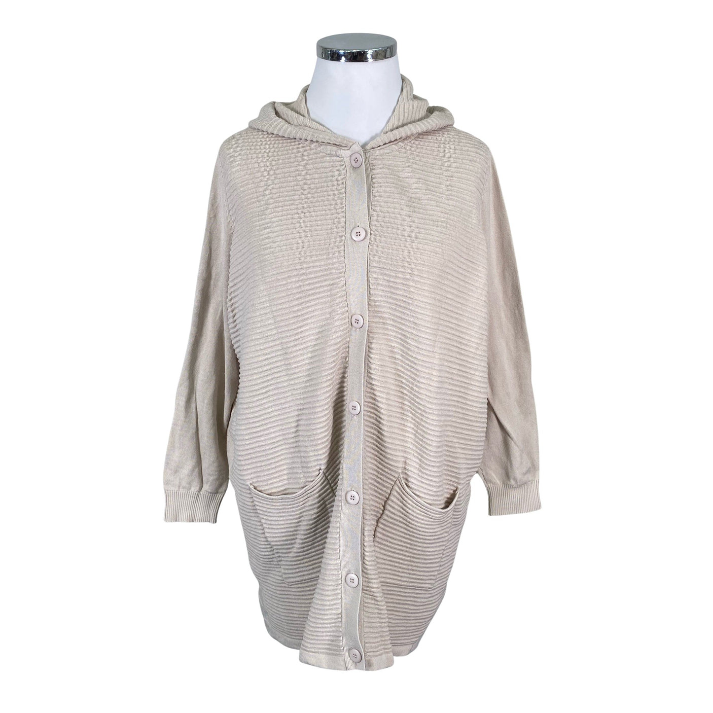Naisten Zhenzi - Neuletakki, koko 50 - Beige (1)
