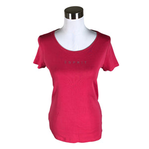 Naisten Esprit - T-paita, koko 40 - Pinkki (1)