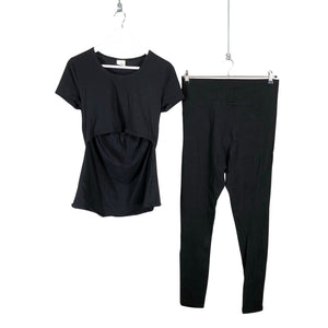 Naisten H&M Mama - Leggingsit, koko 40 - Musta (1)