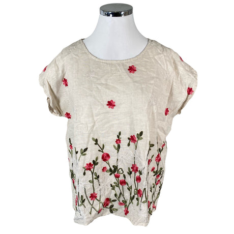 Naisten Kotirouva - Lyhythihainen pusero, koko 44 - Beige ()