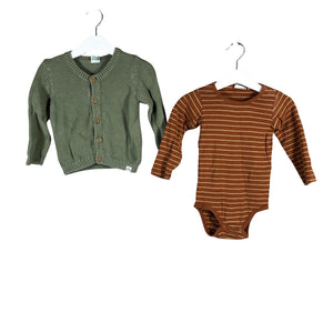 Unisex Lindex - Neuletakki, koko 74 - 80 - Vihreä (1)