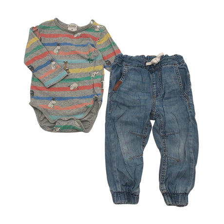 Unisex Martinex - Body, koko 74 - 80 - Harmaa ()