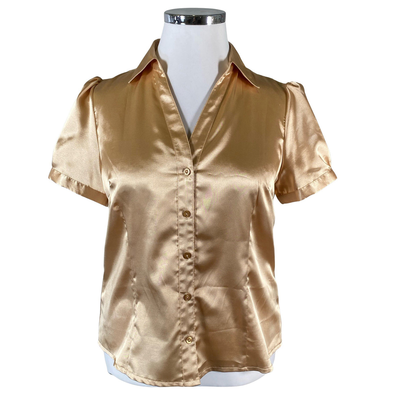 Naisten Merlyn - Lyhythihainen pusero, koko 42 - Beige (1)