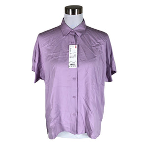 Naisten Uniqlo - Lyhythihainen pusero, koko 36 - Violetti (1)