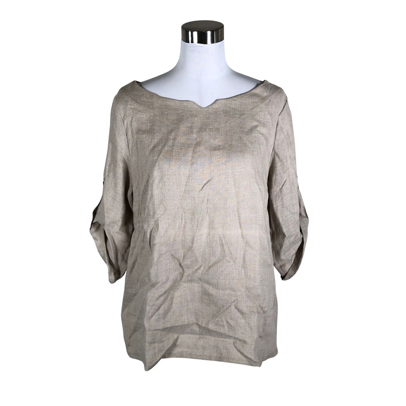 Naisten Bypias - Lyhythihainen pusero, koko 36 - Beige (1)