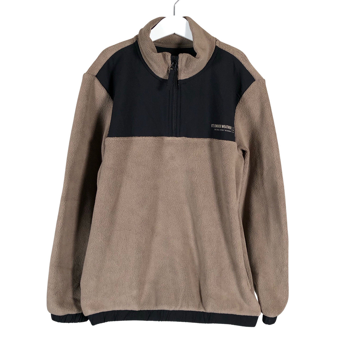 Unisex POMPdeLUX - Fleecepaita, koko 146 - 152 - Ruskea (1)