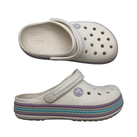 Tyttöjen Crocs - Pistokkaat, koko 30 - Luonnonvalkoinen ()