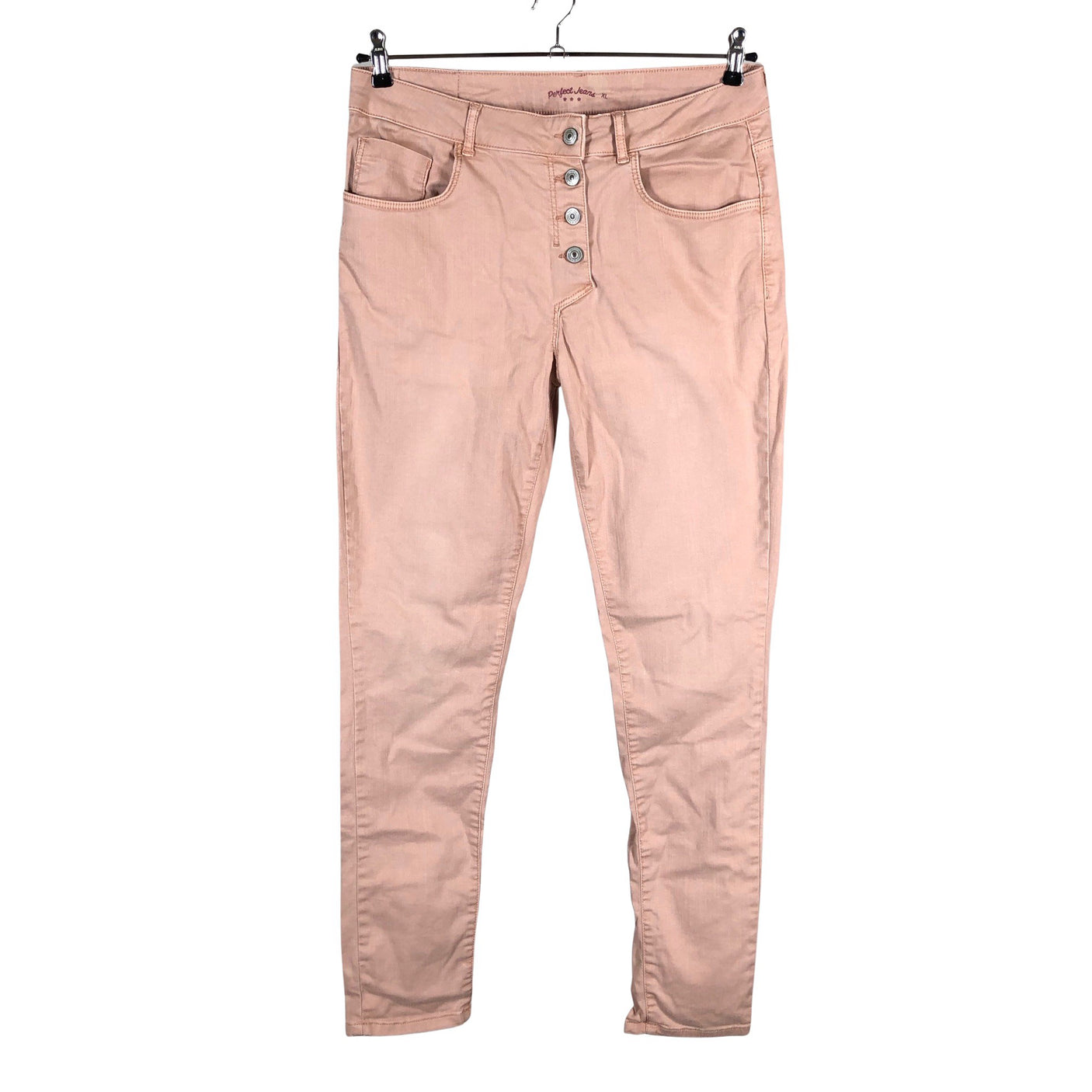 Naisten Perfect Jeans - Farkut, koko 42 - Vaaleanpunainen (1)