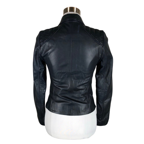 Naisten Andiata - Nahkatakki, koko 32 - Sininen (2)