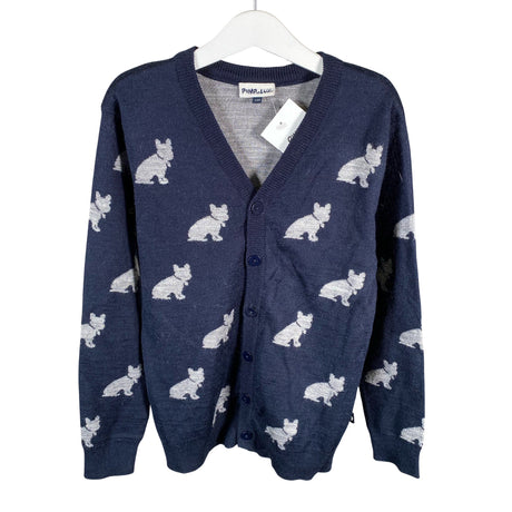 Unisex POMPdeLUX - Neuletakki, koko 128 - 134 - Sininen ()