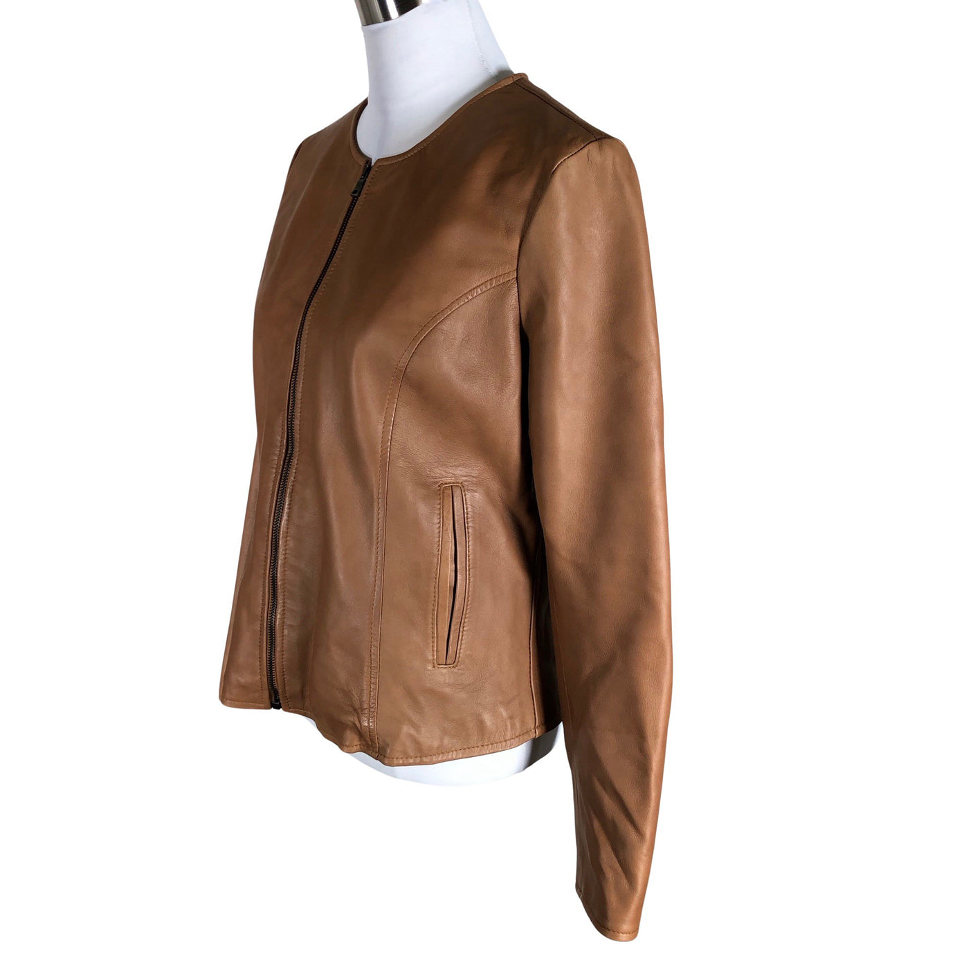 Naisten All Saints - Nahkatakki, koko 42 - Ruskea (3)