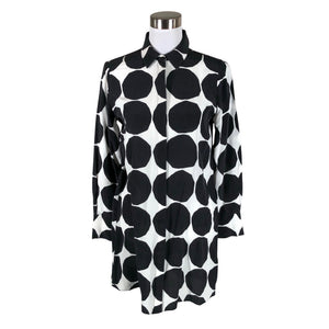 Naisten Marimekko - Sifonkitunika, koko 36 - Musta (1)