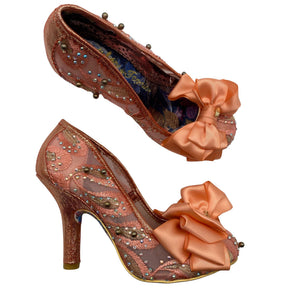 Naisten Irregular Choice - Juhlakorkokengät, koko 38 - Oranssi (1)