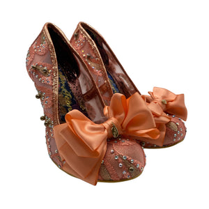 Naisten Irregular Choice - Juhlakorkokengät, koko 38 - Oranssi (2)