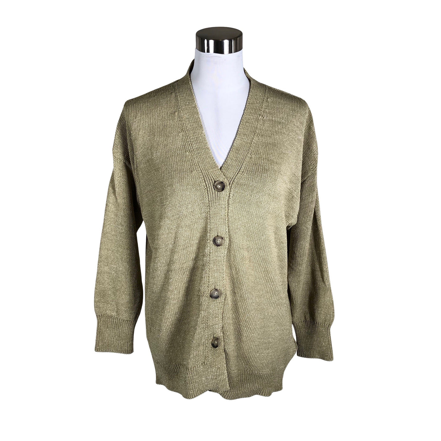 Naisten Massimo Dutti - Neuletakki, koko 34 - Beige (1)