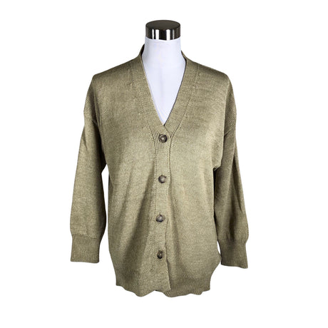 Naisten Massimo Dutti - Neuletakki, koko 34 - Beige ()