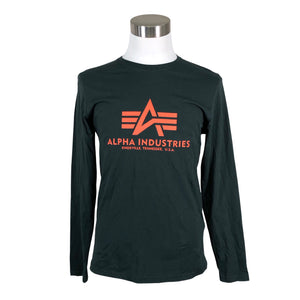 Miesten Alpha Industries - Trikoopaita, koko L - Vihreä (1)