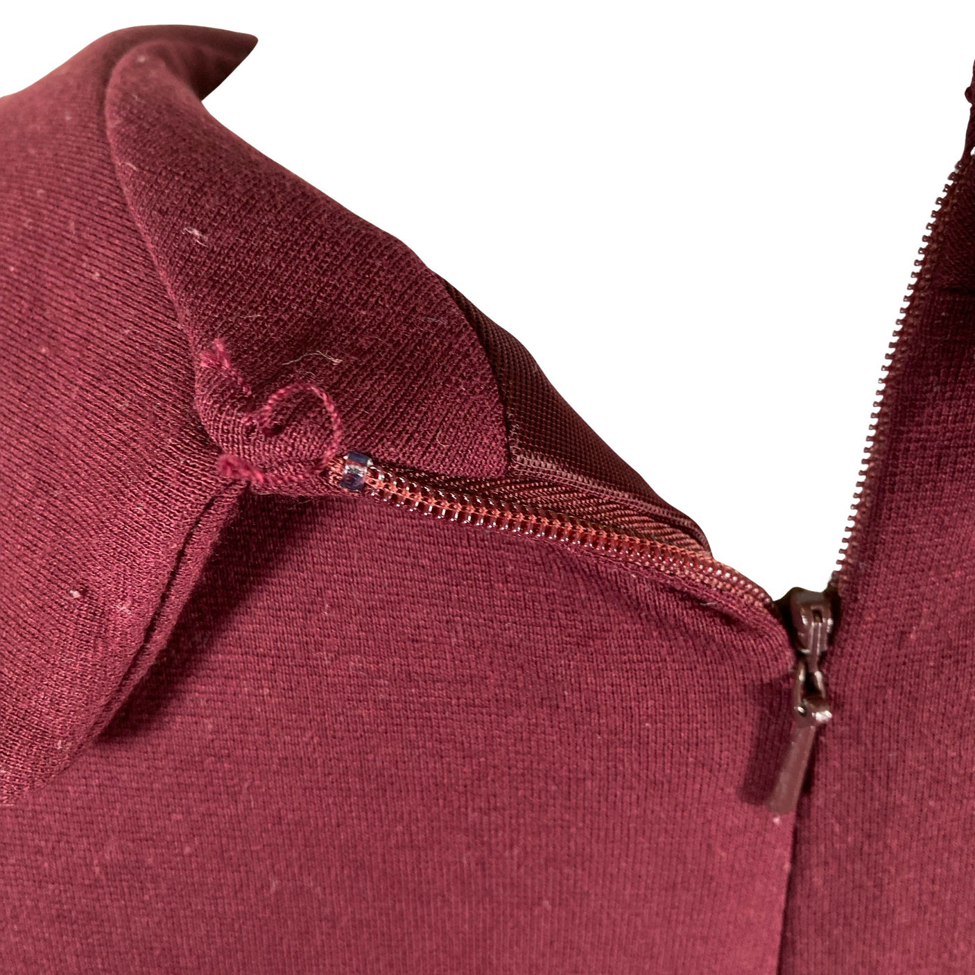 Naisten Laura Ashley - Trikoomekko, koko 34 - Viininpunainen (2)