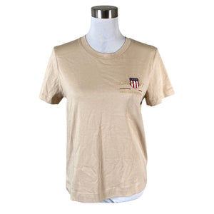 Naisten Gant - T-paita, koko 38 - Beige (1)