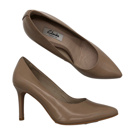 Naisten Clarks - Korkokengät, koko 37 - Beige ()