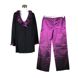 Naisten Yves Saint Laurent - Juhlahousut, koko 38 - Violetti (1)