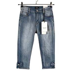 Naisten M.A.P.P Jeans - Farkkucaprit, koko 36 - Vaaleansininen (1)