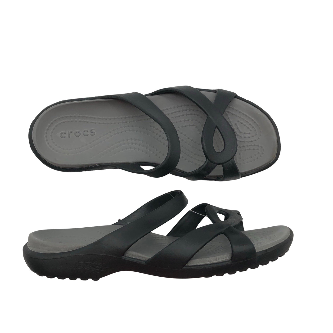 Naisten Crocs - Sandaalit, koko 39 - Musta (1)