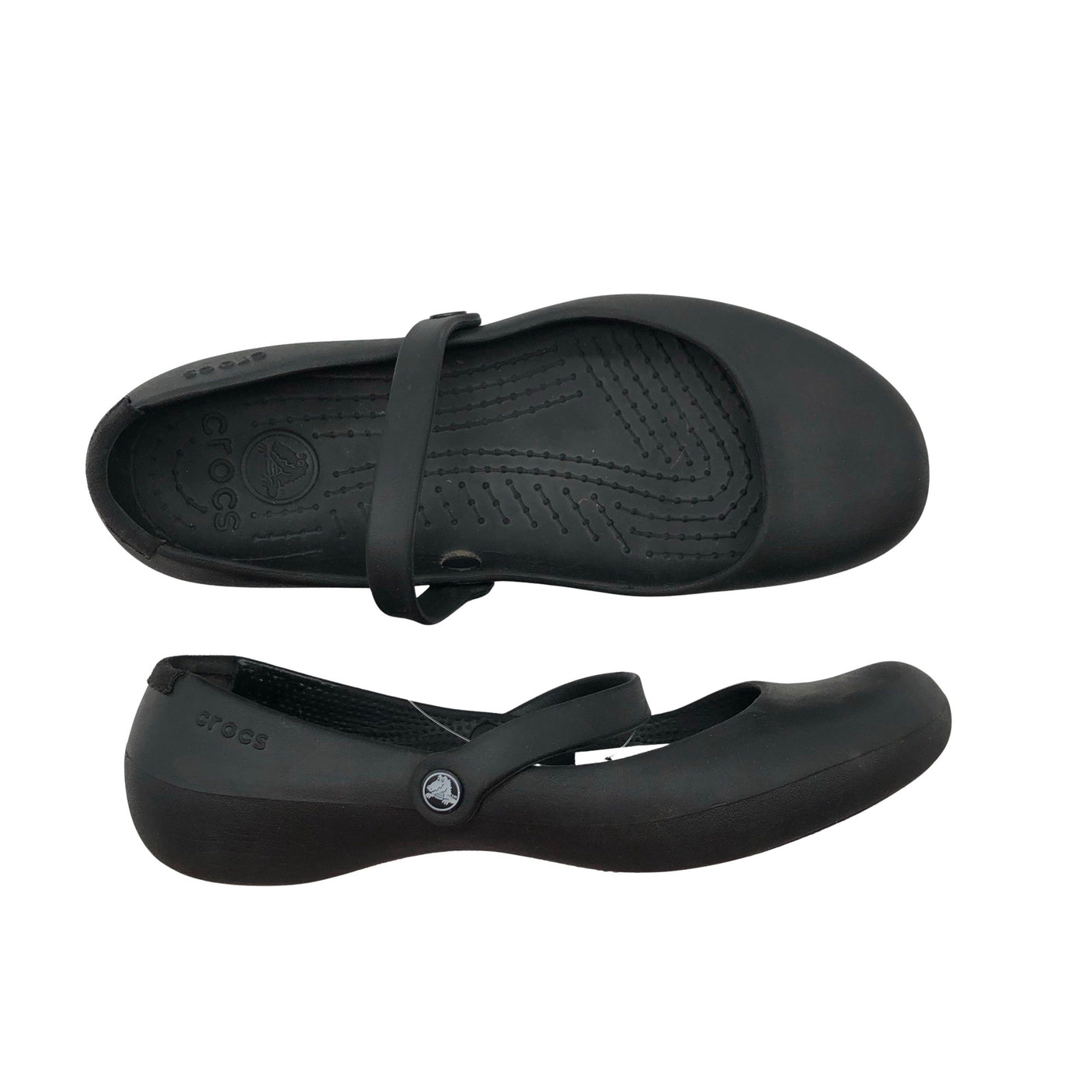 Naisten Crocs - Ballerinat, koko 38 - Musta (1)