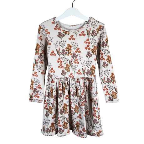 Tyttöjen Metsola - Trikoomekko, koko 122 - 128 - Beige ()