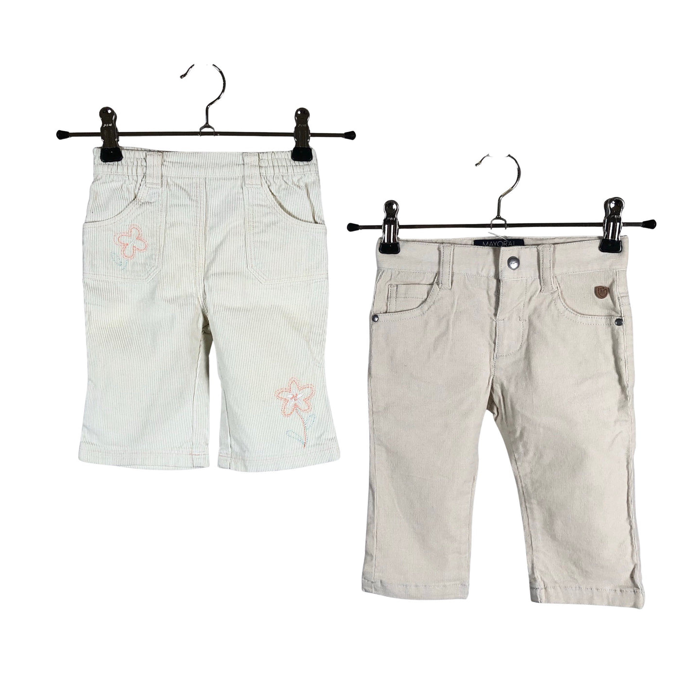 Unisex Mayoral - Samettihousut, koko 62 - 68 - Beige (1)
