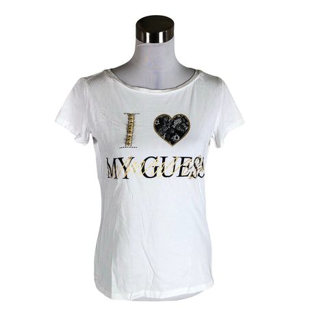 Naisten Guess - T-paita, koko 40 - Luonnonvalkoinen ()