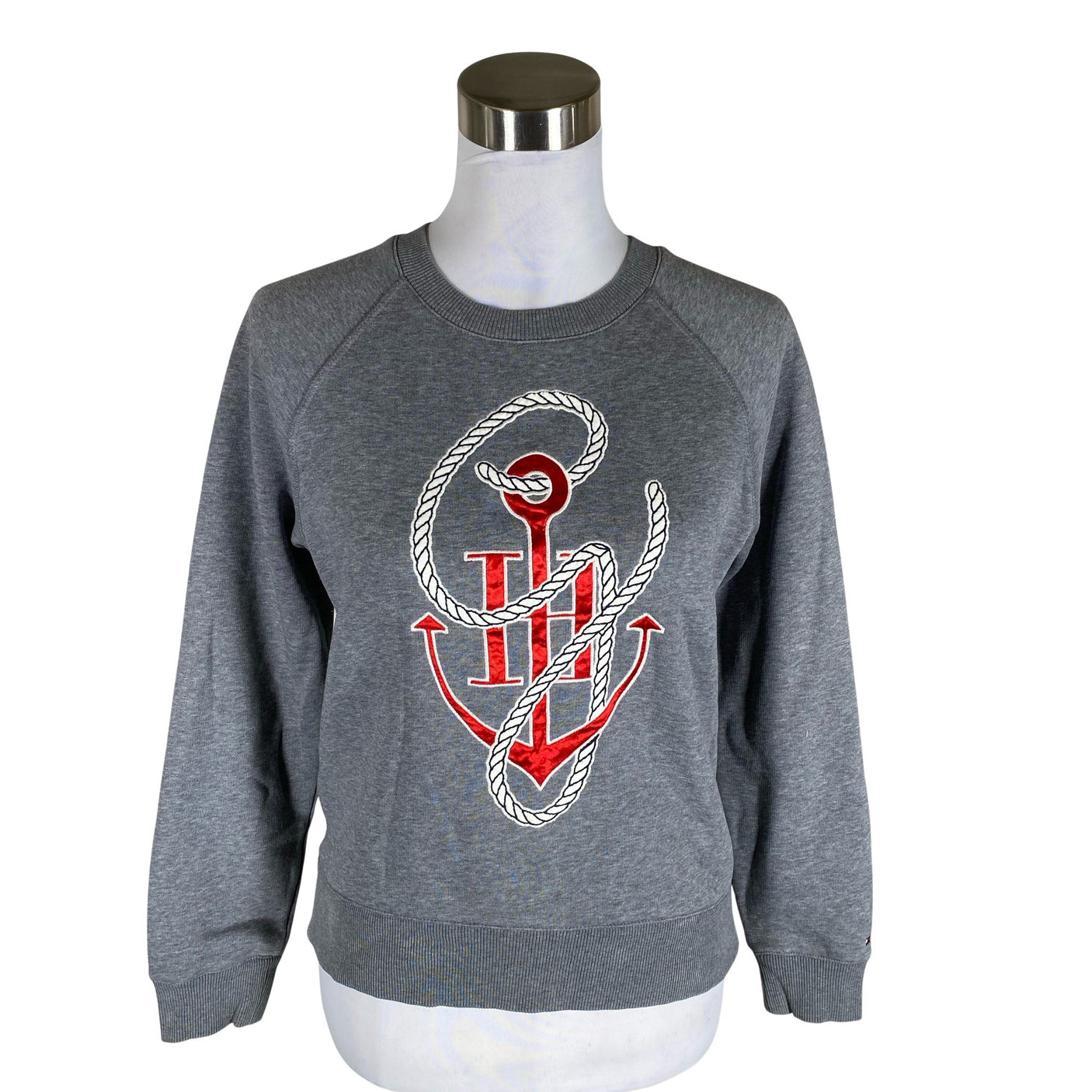 Naisten Tommy Hilfiger - Collegepaita, koko 34 - Harmaa (1)